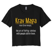 Art Of Folding Clothes With People Still In Them Krav Maga Crop Top