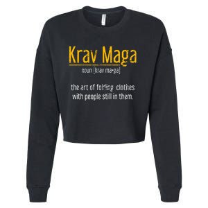 Art Of Folding Clothes With People Still In Them Krav Maga Cropped Pullover Crew