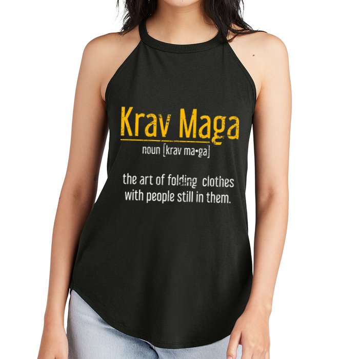 Art Of Folding Clothes With People Still In Them Krav Maga Women's Perfect Tri Rocker Tank
