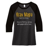 Art Of Folding Clothes With People Still In Them Krav Maga Women's Tri-Blend 3/4-Sleeve Raglan Shirt