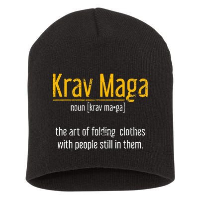 Art Of Folding Clothes With People Still In Them Krav Maga Short Acrylic Beanie