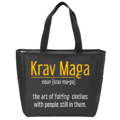 Art Of Folding Clothes With People Still In Them Krav Maga Zip Tote Bag