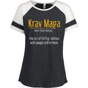 Art Of Folding Clothes With People Still In Them Krav Maga Enza Ladies Jersey Colorblock Tee