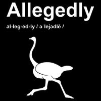 Allegedly Ostrich Funny Sustainable Bucket Hat