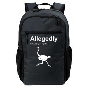 Allegedly Ostrich Funny Daily Commute Backpack