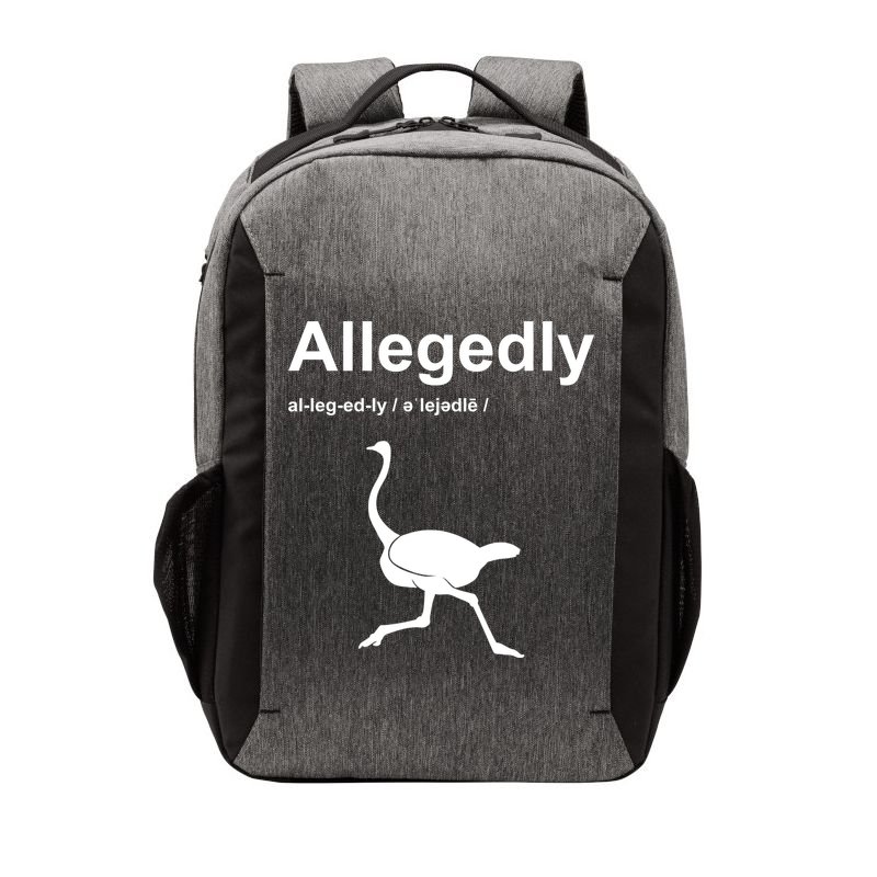 Allegedly Ostrich Funny Vector Backpack
