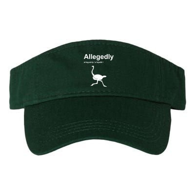 Allegedly Ostrich Funny Visor