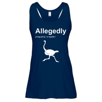 Allegedly Ostrich Funny Ladies Essential Flowy Tank