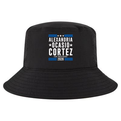 Alexandria Ocasio-Cortez For President 2028 Alexandria Ocasio Cortez 2028 AOC 28 Cool Comfort Performance Bucket Hat