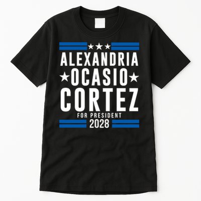Alexandria Ocasio-Cortez For President 2028 Alexandria Ocasio Cortez 2028 AOC 28 Tall T-Shirt