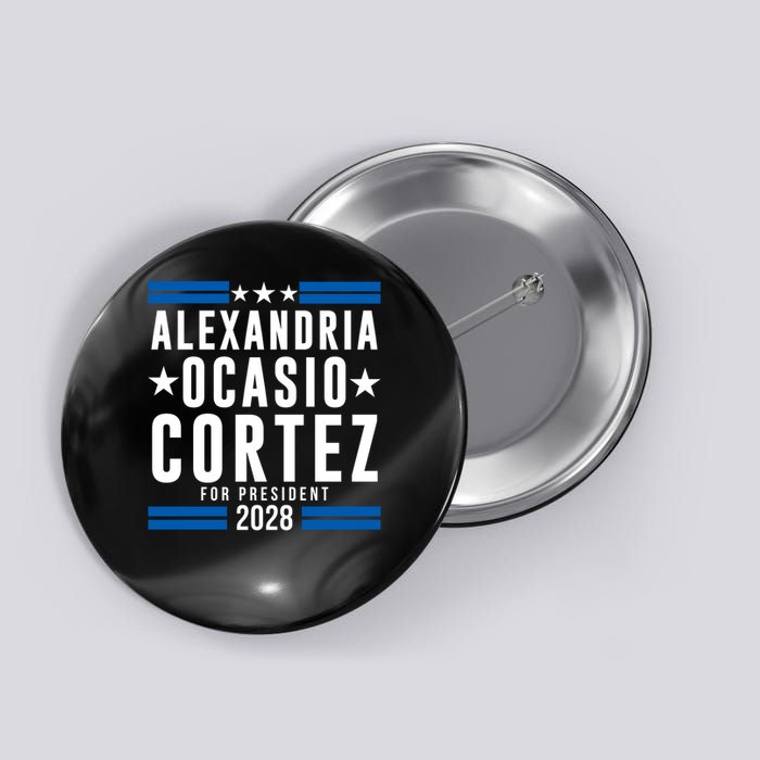 Alexandria Ocasio-Cortez For President 2028 Alexandria Ocasio Cortez 2028 AOC 28 Button
