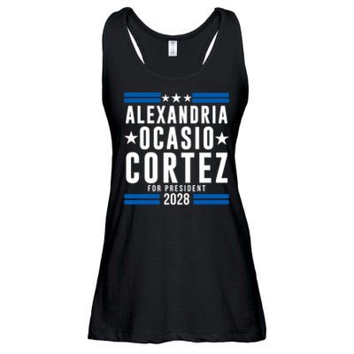 Alexandria Ocasio-Cortez For President 2028 Alexandria Ocasio Cortez 2028 AOC 28 Ladies Essential Flowy Tank