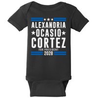 Alexandria Ocasio-Cortez For President 2028 Alexandria Ocasio Cortez 2028 AOC 28 Baby Bodysuit