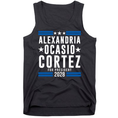 Alexandria Ocasio-Cortez For President 2028 Alexandria Ocasio Cortez 2028 AOC 28 Tank Top