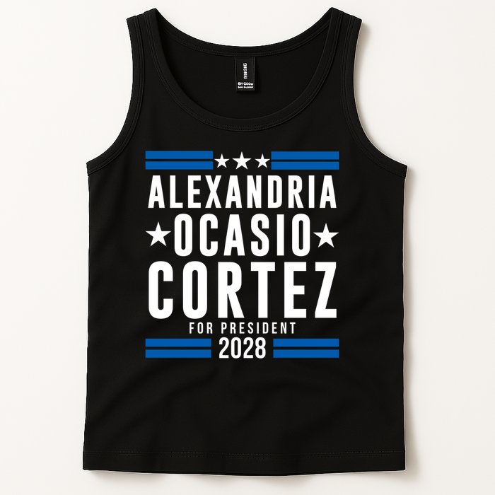 Alexandria Ocasio-Cortez For President 2028 Alexandria Ocasio Cortez 2028 AOC 28 Tank Top