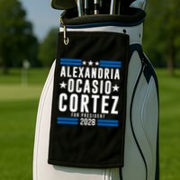 Alexandria Ocasio-Cortez For President 2028 Alexandria Ocasio Cortez 2028 AOC 28 Golf Towel