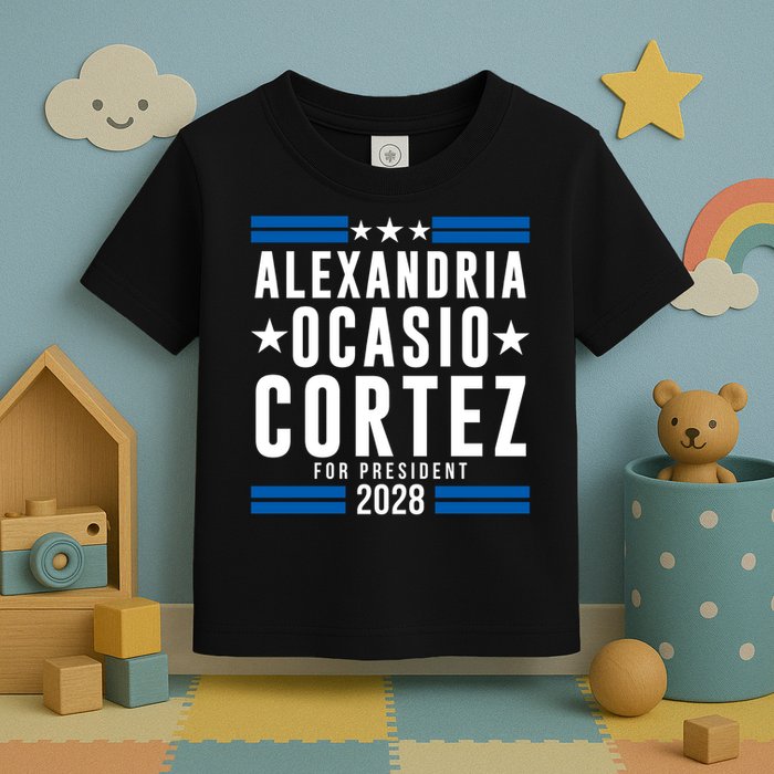 Alexandria Ocasio-Cortez For President 2028 Alexandria Ocasio Cortez 2028 AOC 28 Toddler T-Shirt
