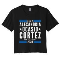 Alexandria Ocasio-Cortez For President 2028 Alexandria Ocasio Cortez 2028 AOC 28 Crop Top