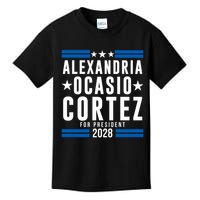 Alexandria Ocasio-Cortez For President 2028 Alexandria Ocasio Cortez 2028 AOC 28 Kids T-Shirt