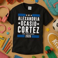 Alexandria Ocasio-Cortez For President 2028 Alexandria Ocasio Cortez 2028 AOC 28 Kids T-Shirt