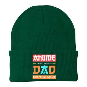 Anime Otaku Funny Fathers Day Anime Dad Except Way Cooler Knit Cap Winter Beanie