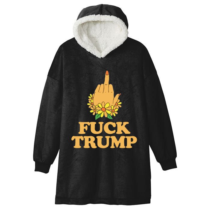 Aubrey O’Day Fuck Trump Hooded Wearable Blanket