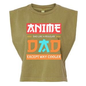 Anime Otaku Funny Father's Day Anime Dad Except Way Cooler  Garment-Dyed Women's Muscle Tee