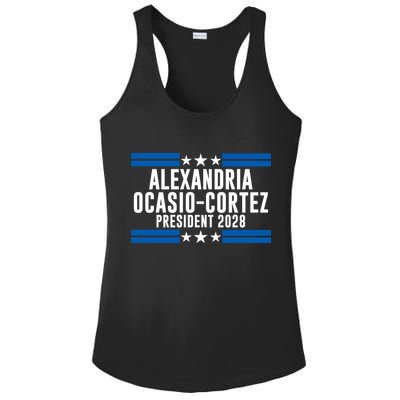 Alexandria Ocasio-Cortez For President 2028 Alexandria Ocasio Cortez 2028 AOC 28 Ladies PosiCharge Competitor Racerback Tank