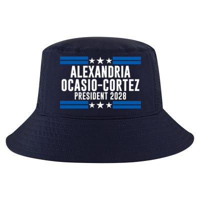 Alexandria Ocasio-Cortez For President 2028 Alexandria Ocasio Cortez 2028 AOC 28 Cool Comfort Performance Bucket Hat