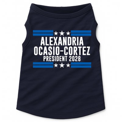 Alexandria Ocasio-Cortez For President 2028 Alexandria Ocasio Cortez 2028 AOC 28 Doggie Tank