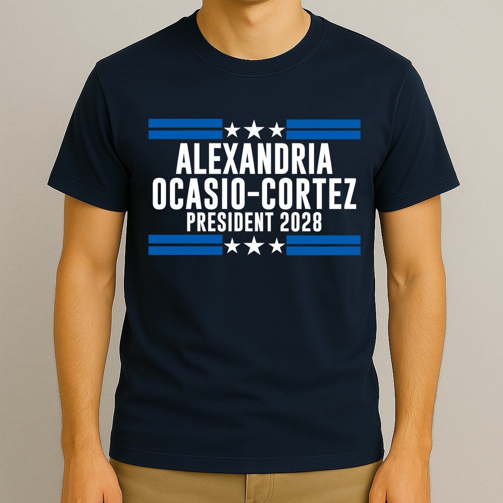 Alexandria Ocasio-Cortez For President 2028 Alexandria Ocasio Cortez 2028 AOC 28 T-Shirt