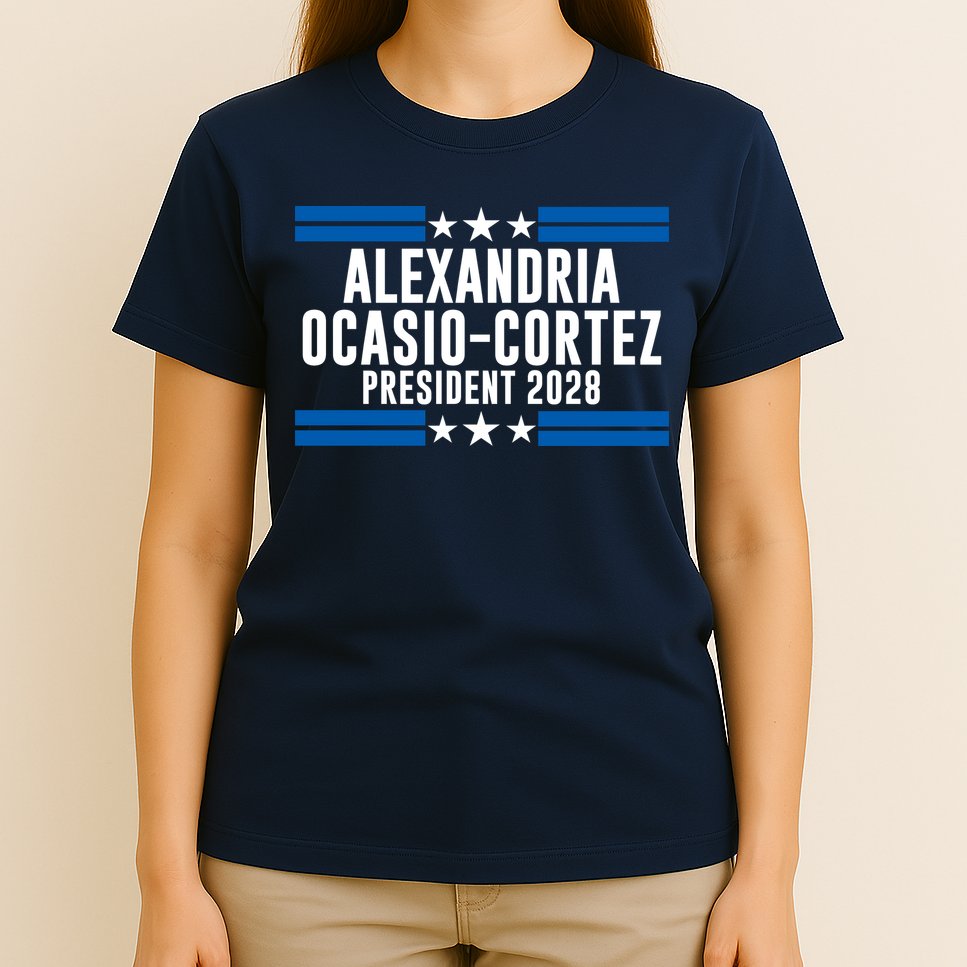 Alexandria Ocasio-Cortez For President 2028 Alexandria Ocasio Cortez 2028 AOC 28 T-Shirt