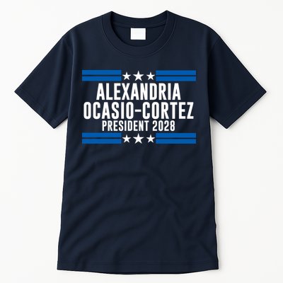 Alexandria Ocasio-Cortez For President 2028 Alexandria Ocasio Cortez 2028 AOC 28 Tall T-Shirt
