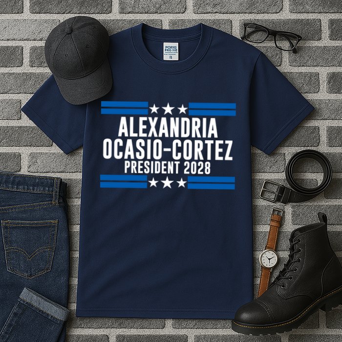 Alexandria Ocasio-Cortez For President 2028 Alexandria Ocasio Cortez 2028 AOC 28 Tall T-Shirt