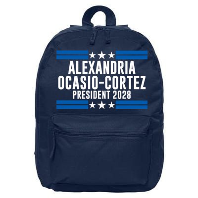Alexandria Ocasio-Cortez For President 2028 Alexandria Ocasio Cortez 2028 AOC 28 16 in Basic Backpack