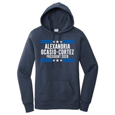 Alexandria Ocasio-Cortez For President 2028 Alexandria Ocasio Cortez 2028 AOC 28 Women's Pullover Hoodie