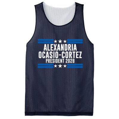 Alexandria Ocasio-Cortez For President 2028 Alexandria Ocasio Cortez 2028 AOC 28 Mesh Reversible Basketball Jersey Tank