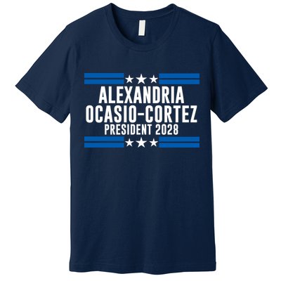 Alexandria Ocasio-Cortez For President 2028 Alexandria Ocasio Cortez 2028 AOC 28 Premium T-Shirt