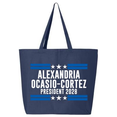 Alexandria Ocasio-Cortez For President 2028 Alexandria Ocasio Cortez 2028 AOC 28 25L Jumbo Tote