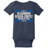Alexandria Ocasio-Cortez For President 2028 Alexandria Ocasio Cortez 2028 AOC 28 Baby Bodysuit