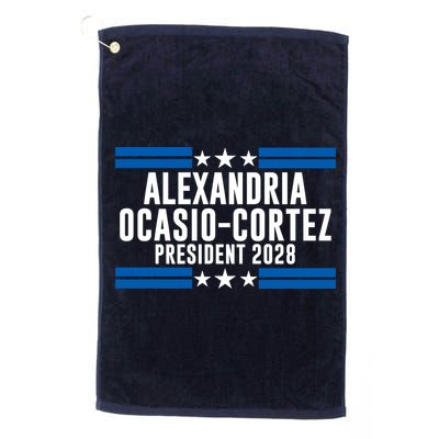 Alexandria Ocasio-Cortez For President 2028 Alexandria Ocasio Cortez 2028 AOC 28 Golf Towel