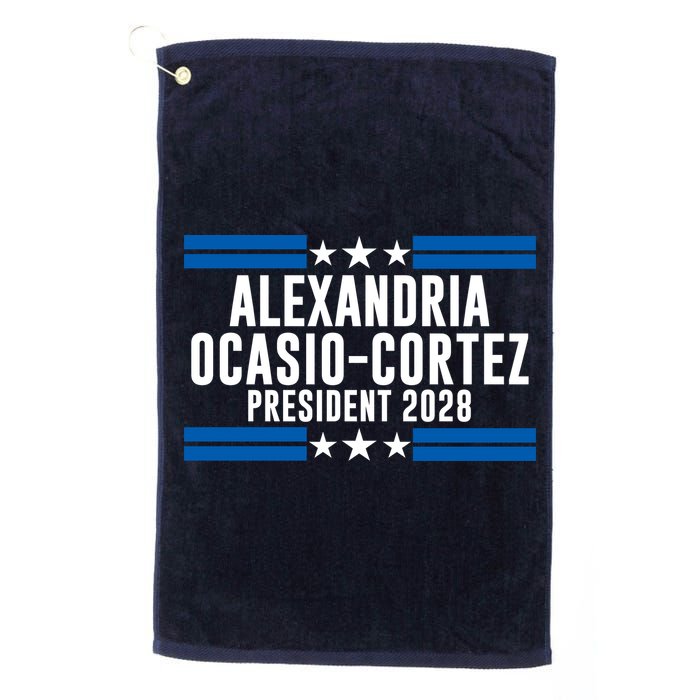 Alexandria Ocasio-Cortez For President 2028 Alexandria Ocasio Cortez 2028 AOC 28 Golf Towel