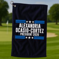 Alexandria Ocasio-Cortez For President 2028 Alexandria Ocasio Cortez 2028 AOC 28 Golf Towel