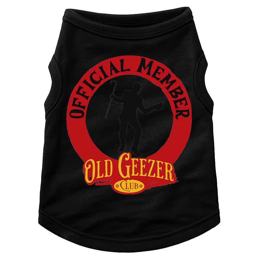 An Old Geezer Old Man Member Doggie Tank