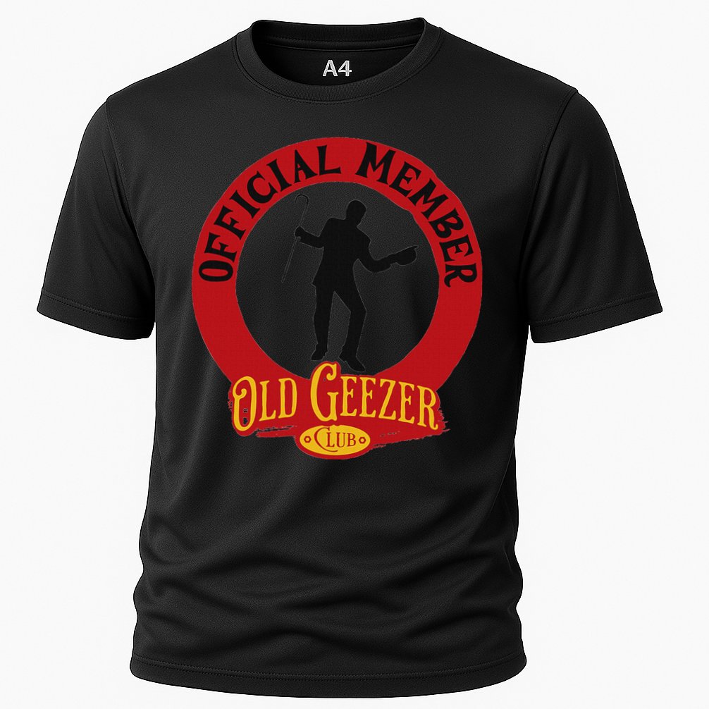 An Old Geezer Old Man Member Cooling Performance Crew T-Shirt