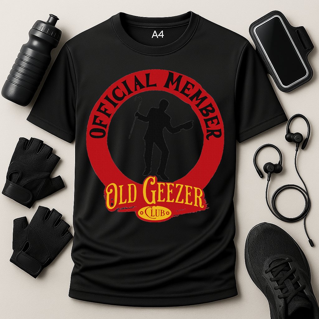 An Old Geezer Old Man Member Cooling Performance Crew T-Shirt