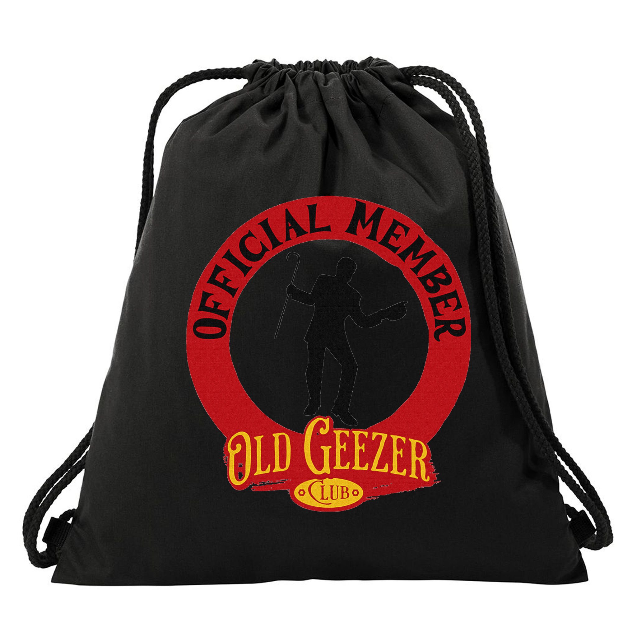 An Old Geezer Old Man Member Drawstring Bag