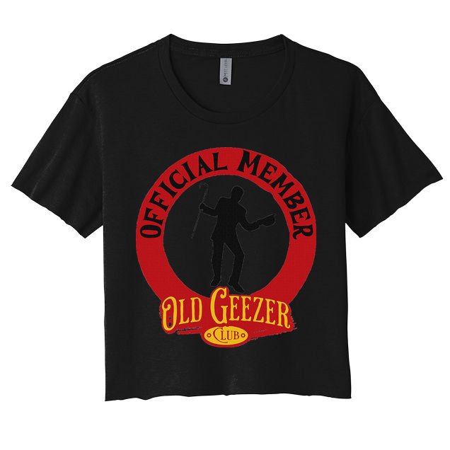 An Old Geezer Old Man Member Crop Top