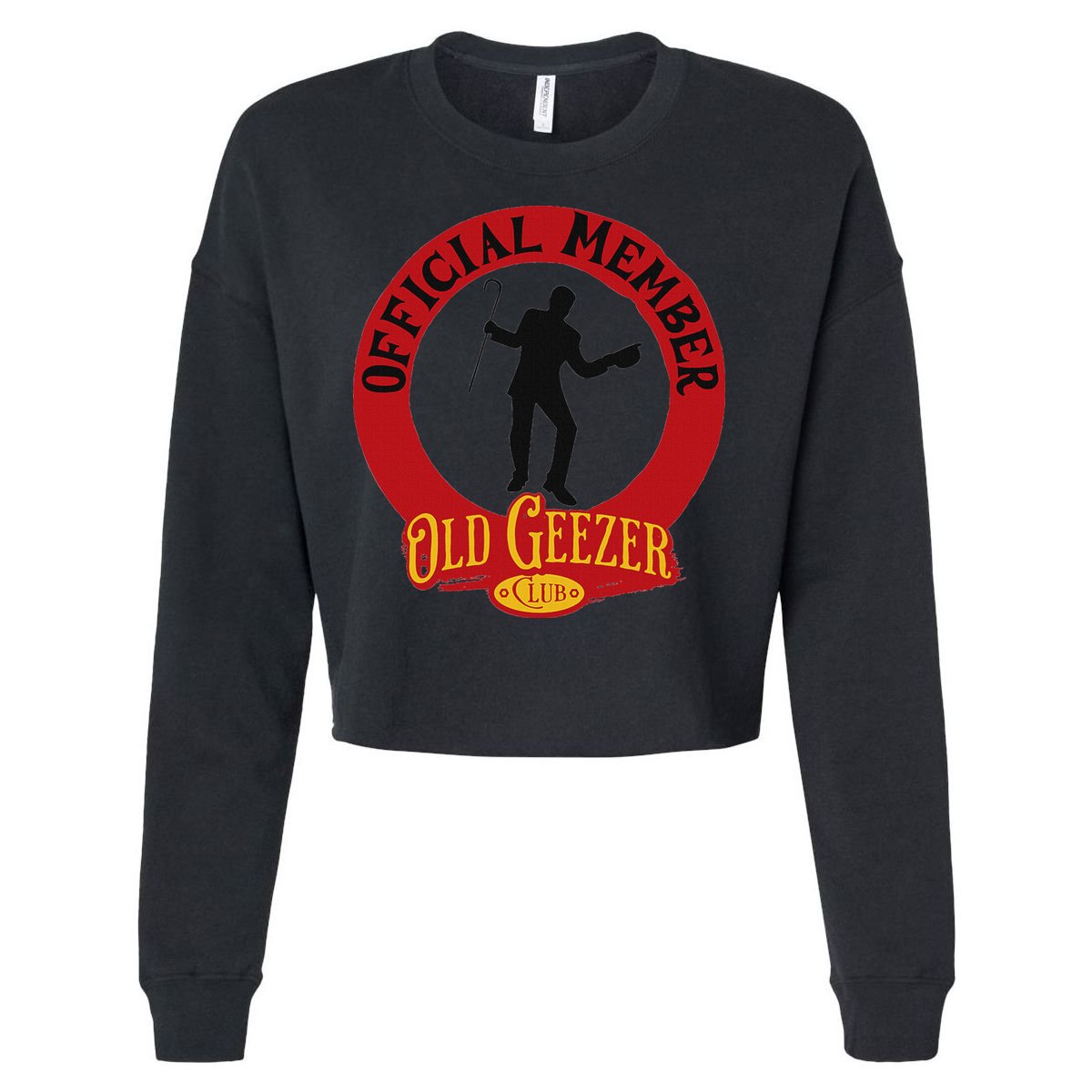 An Old Geezer Old Man Member Cropped Pullover Crew