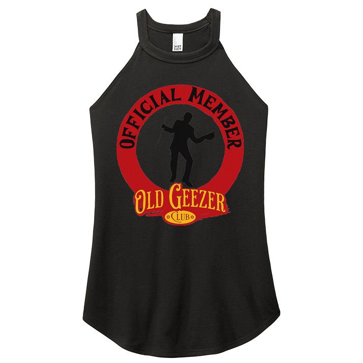 An Old Geezer Old Man Member Women's Perfect Tri Rocker Tank